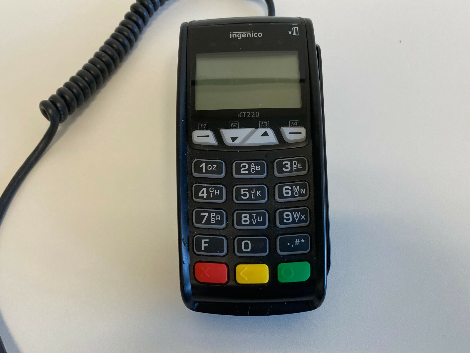 PP15: Ingenico ICT 220 ICT220 Credit Card Terminal with Power Supply and Cable
