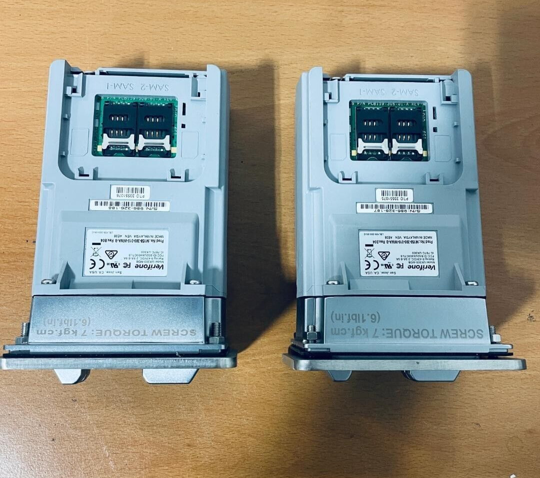 Lot of 2 Verifone UX300-MDB Credit Card Reader M159-300-010-WWA-B @D2