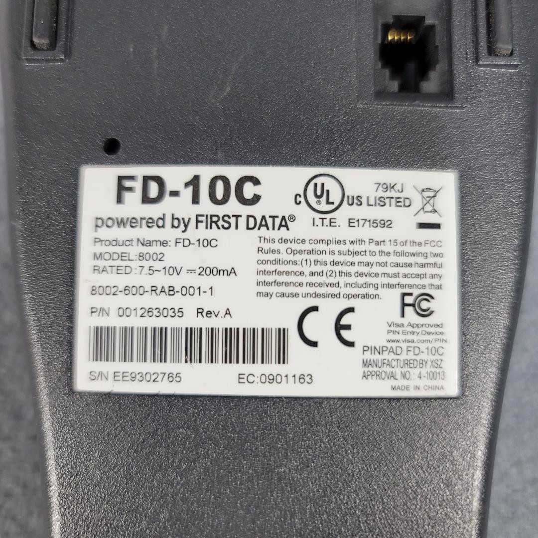 First Data FD-10C PINPAD Model 8002(USB) – Credit Card Terminal – Free Shipping