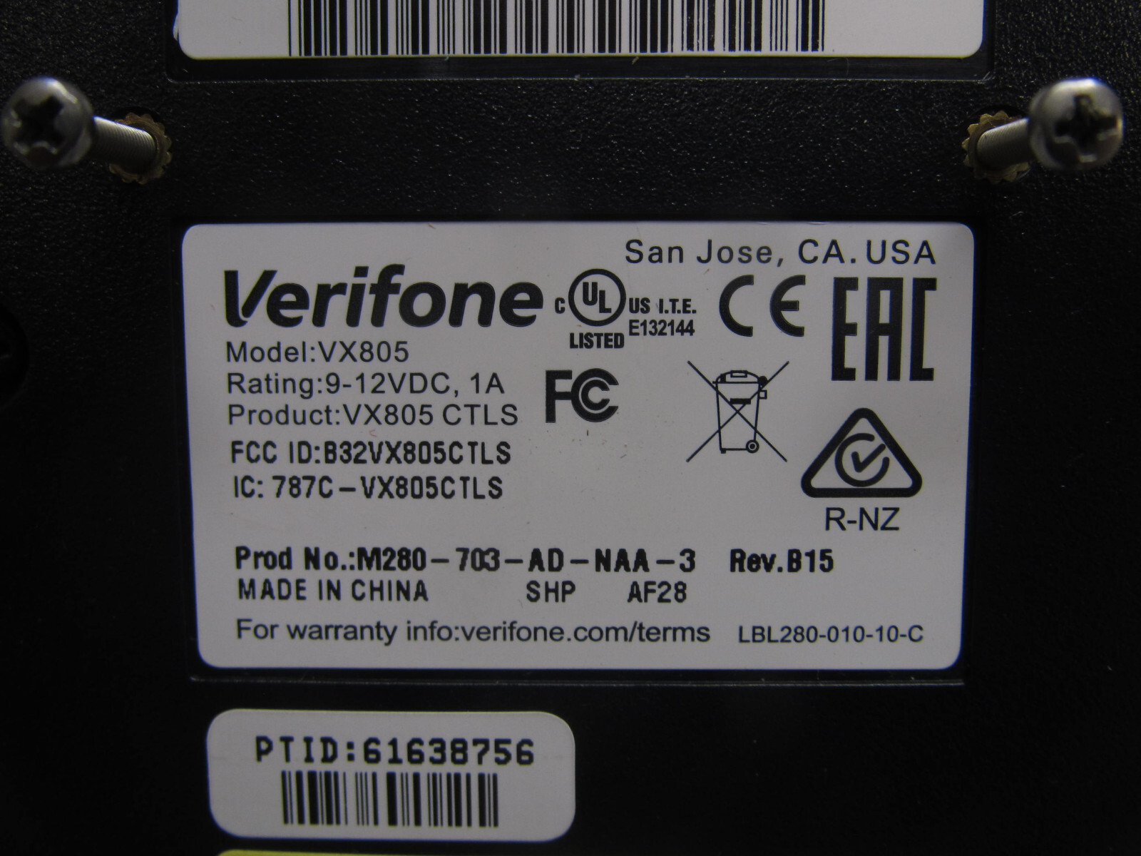 Lot Of 14 Verifone Pin Pad Card Reader 160mb Keypad Model: VX805 FREE SHIPPING