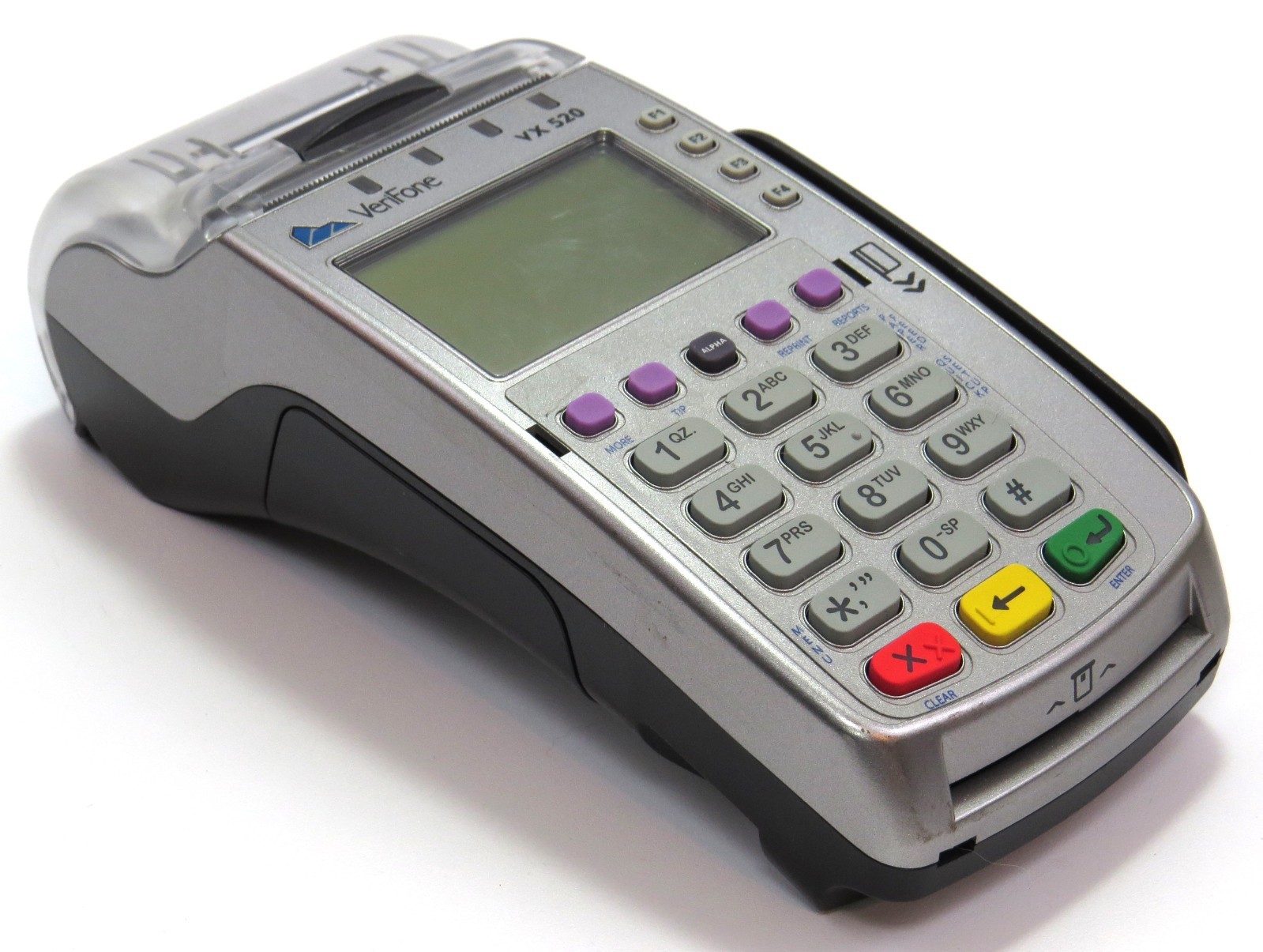 Verifone VX520 POS Credit Card Machine, LCD Screen, UNTESTED for Parts/Repair