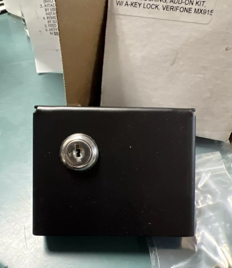 LOT OF 10 ENS 367-3048-B REAR-LOCKING, ADD ON KIT W/ A-KEY VERIFONE MX915