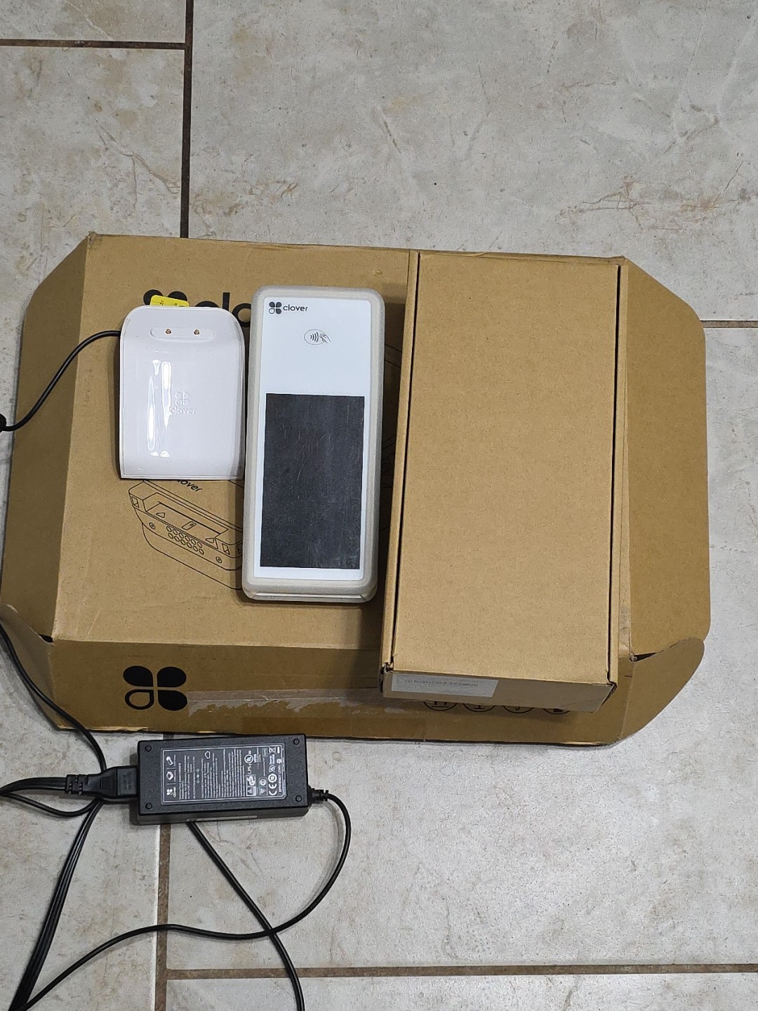 Clover Flex 3 Handheld POS System Model C405 w/Charge Cradle Activation Locked