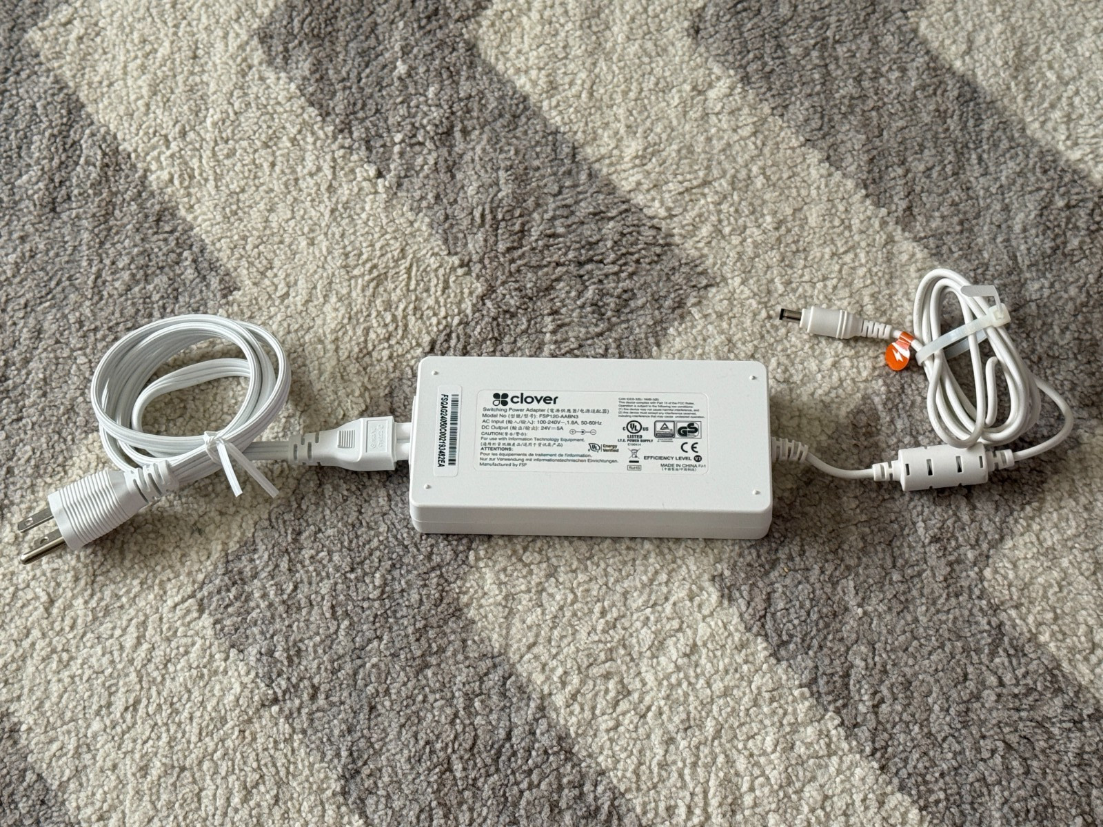 Genuine Clover Station Switching Power Adapter Power Supply FSP120-AABN3 TESTED