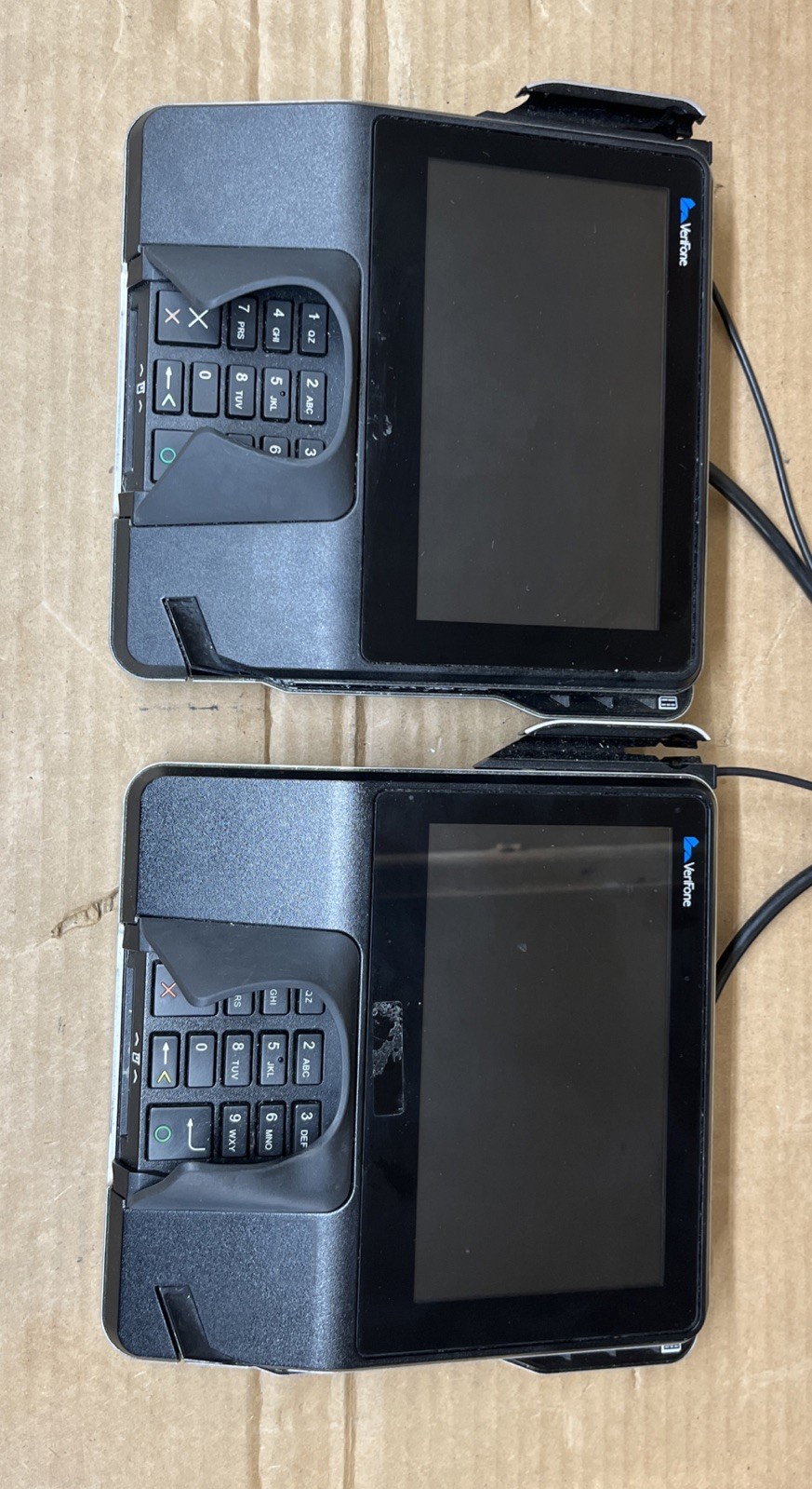 Lot of 2 Verifone MX925 Genius Payment Terminals w/ pen untested parts only