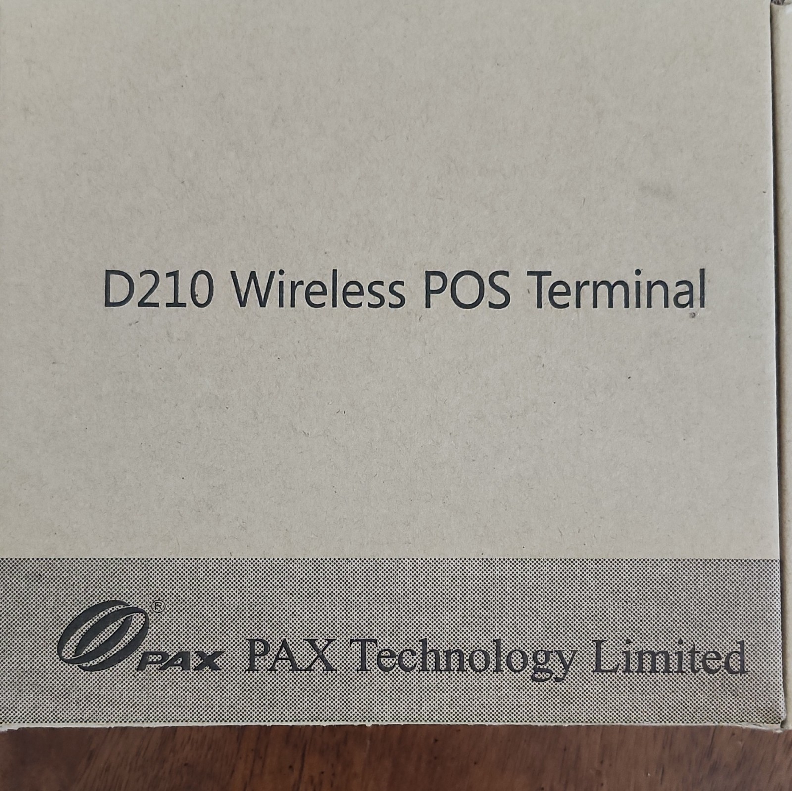 PAX D210 Wireless Credit Card Terminal POS Reader w/ Power Adapter & Box