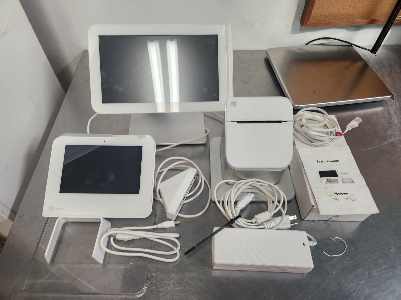 CLOVER C100 POS SYSTEM P100 Printer w/ C300 Clover Mini