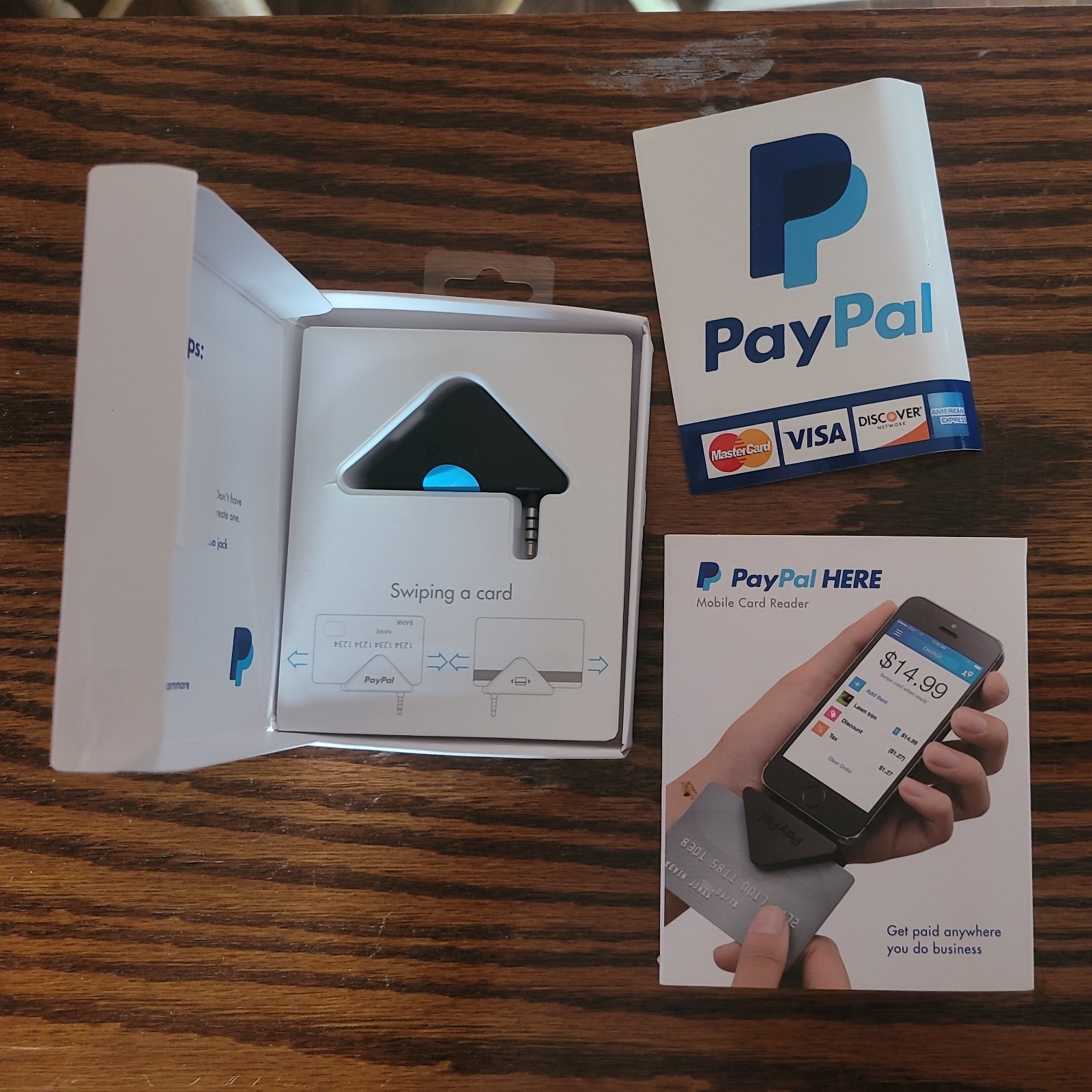 PayPal Mobile Credit Card Reader Swiper For iPhone and Android Aux 3.5mm qty. 2