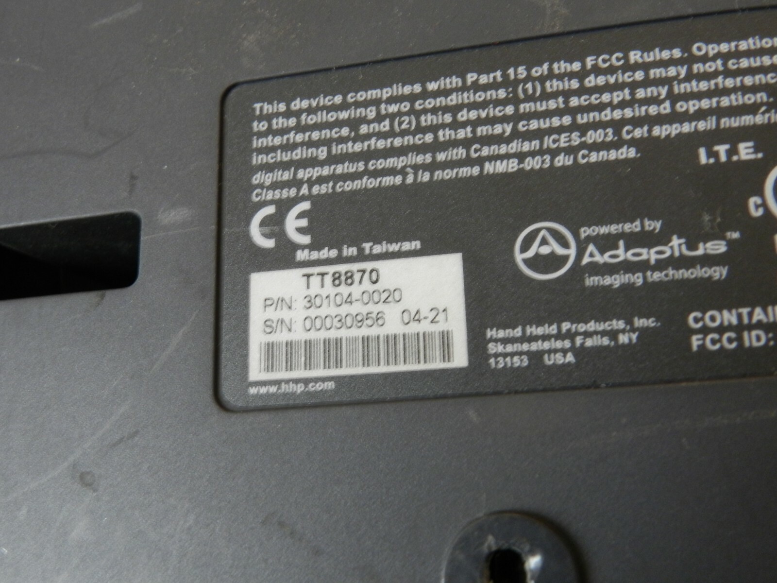 HHP TT8870 Signature Capture Terminal (TT-8870)
