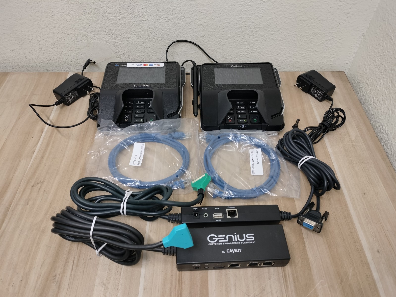 LOT OF 2 – Verifone MX 915 M132-409-01-R M177-409-01-R MX915 CC Pinpad Terminal