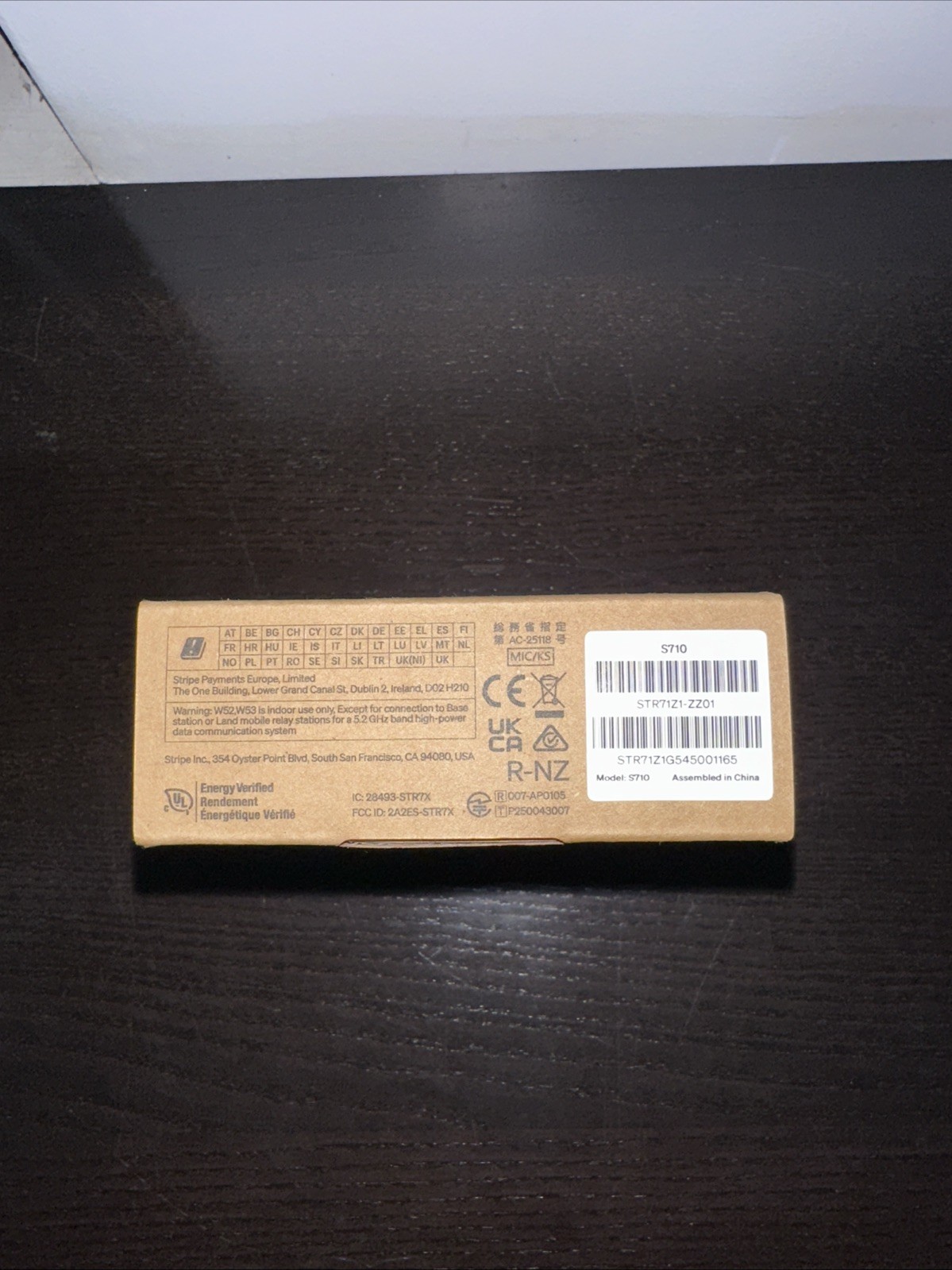 Stripe New POS Card Reader Sealed Cellular Stripe Reader S710 White STR71Z1-ZZ01
