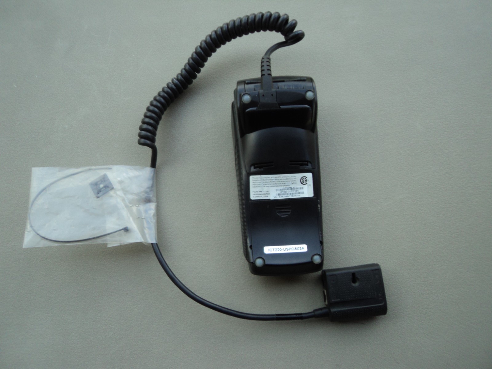 Ingenico iCT220 Credit Card Terminal With Magic Box Connector Cable
