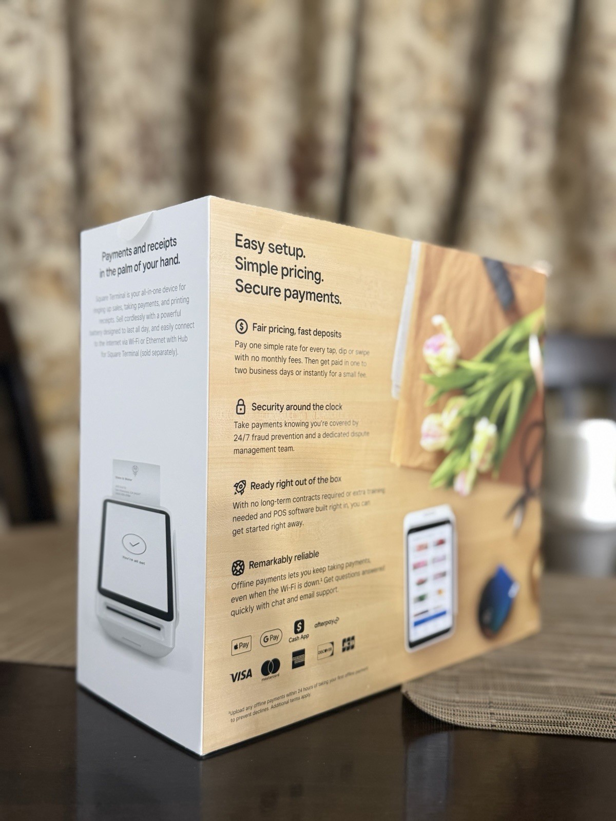 Square Terminal POS Payment Reader Credit Card Terminal for Secure Transactions