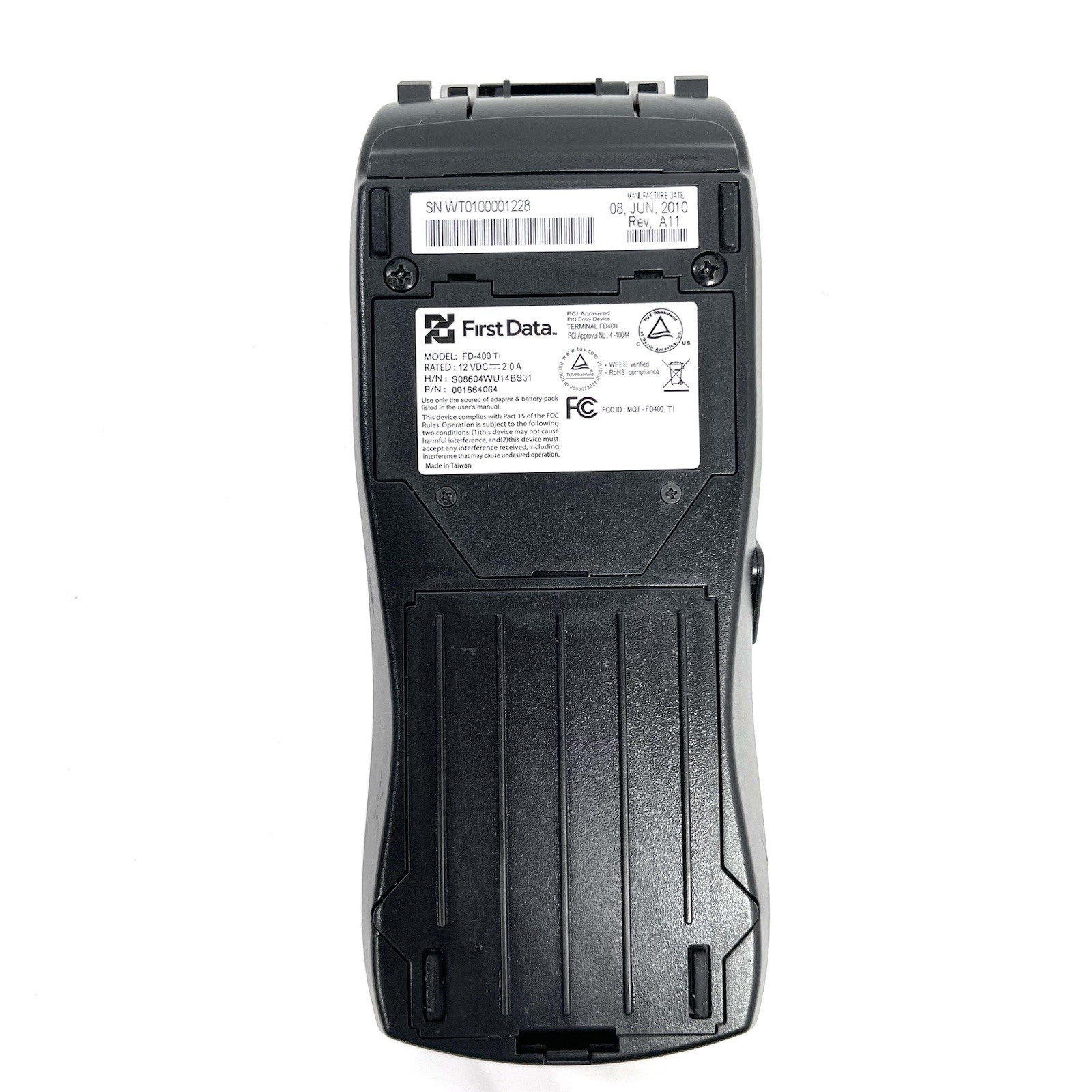 First Data FD400 Ti Business Card Terminal Reader With Power Cord