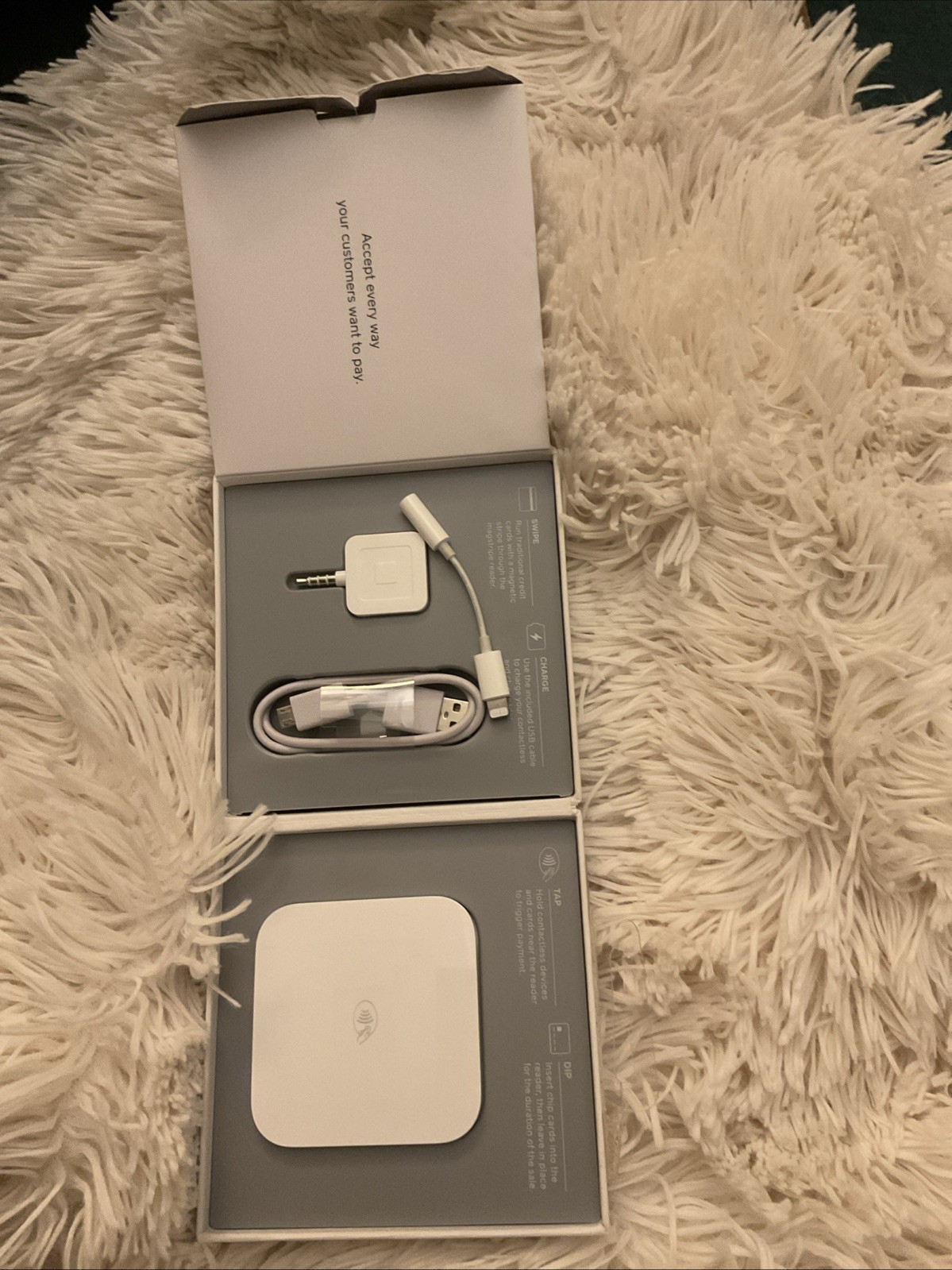 Square Credit Card Reader for Contactless Chip And Portable Mag Stripe Model S6