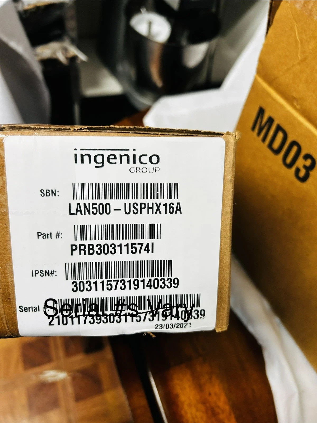Ingenico LANE5000-USPHX16A- PRB303115741 Electronic Credit Card Payment Terminal