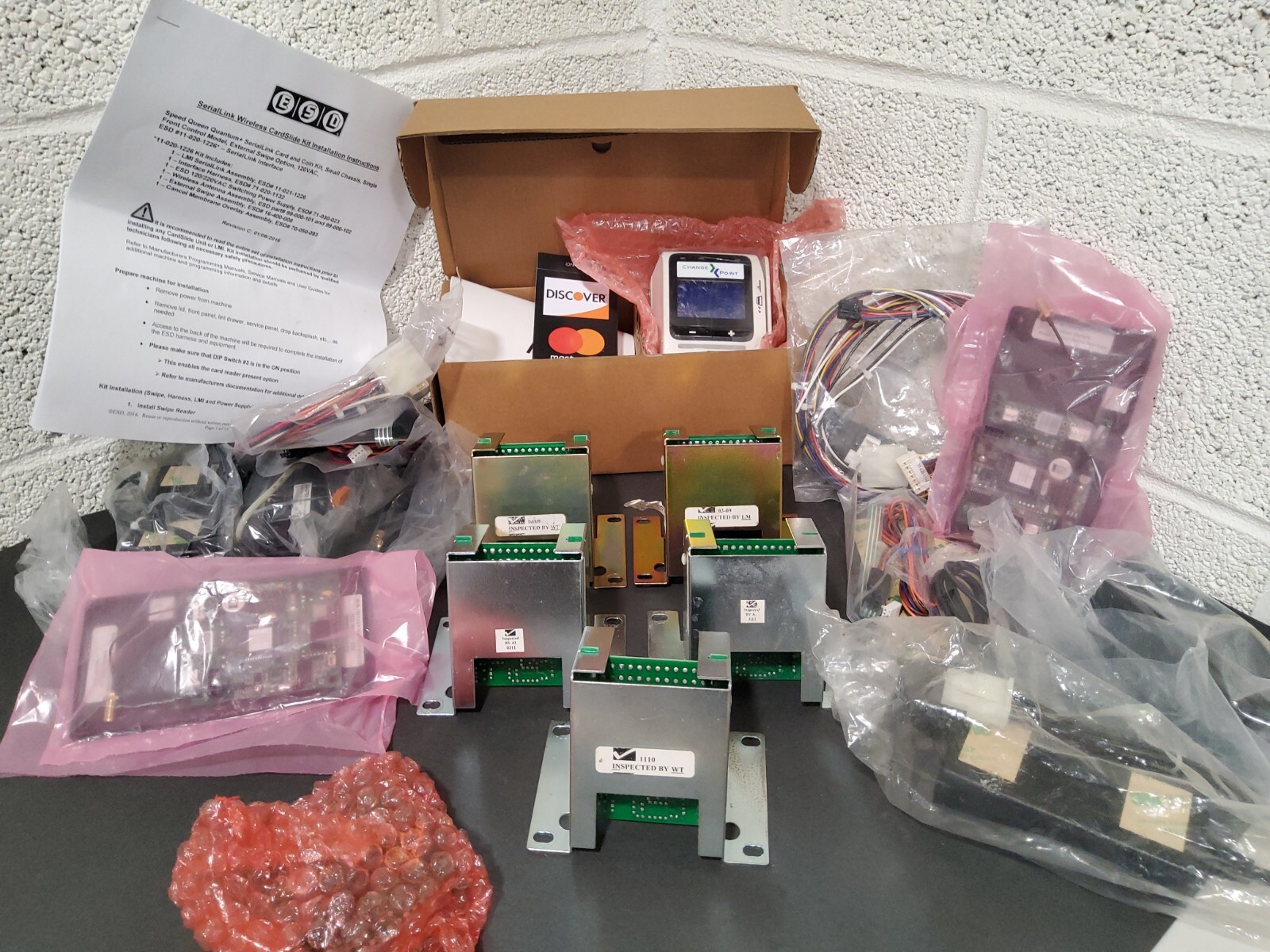 Big lot Change Point Credit Card Insert Terminal ,control board,card slide. 98C