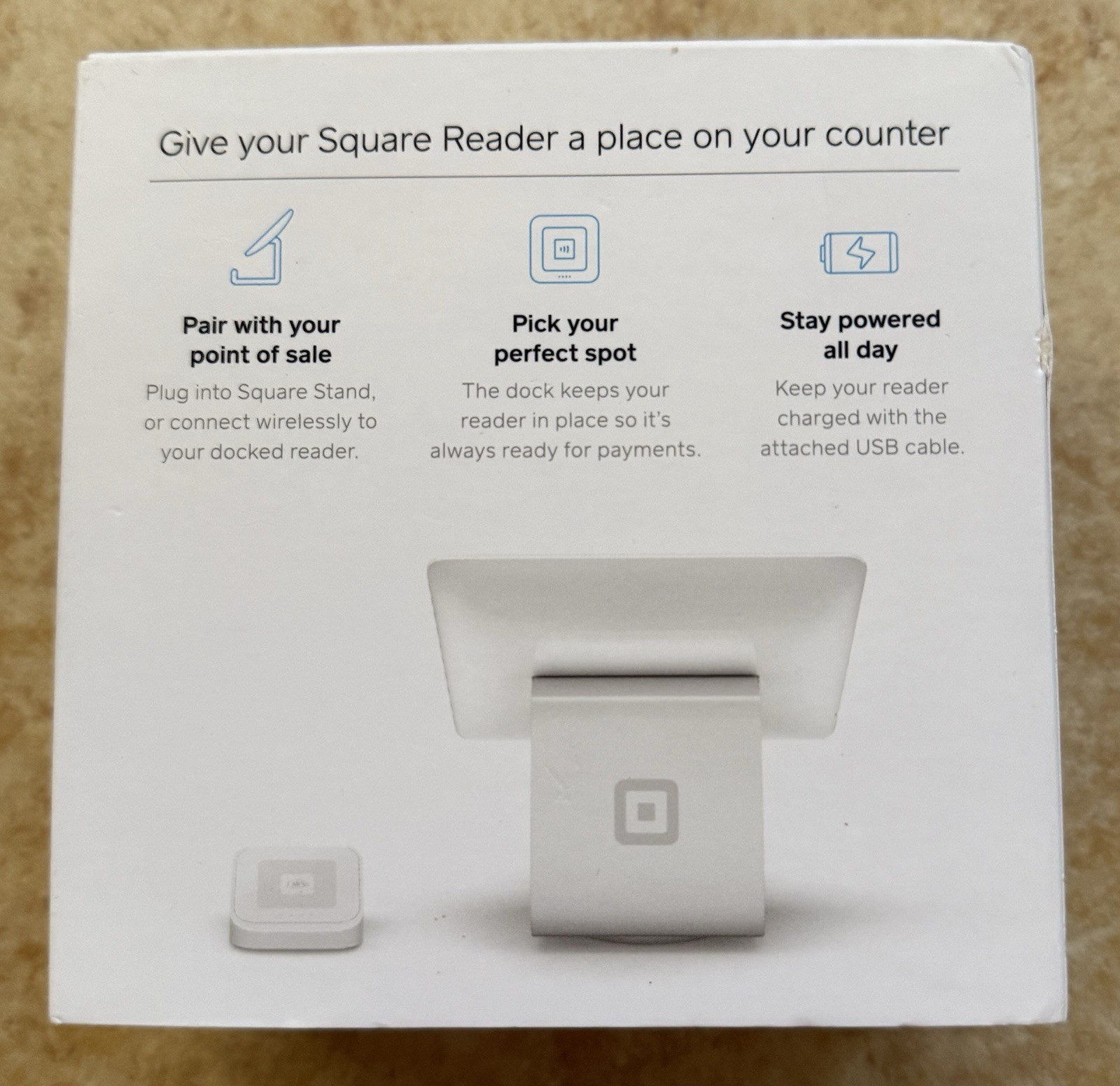 BRAND NEW SEALED Square Dock for Contactless Credit Card Reader – FREE SHIPPING￼