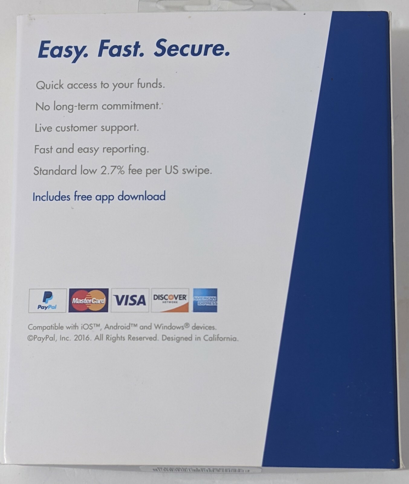 Paypal Mobile Card Reader Magnetic Scanner iOS Android Windows Devices