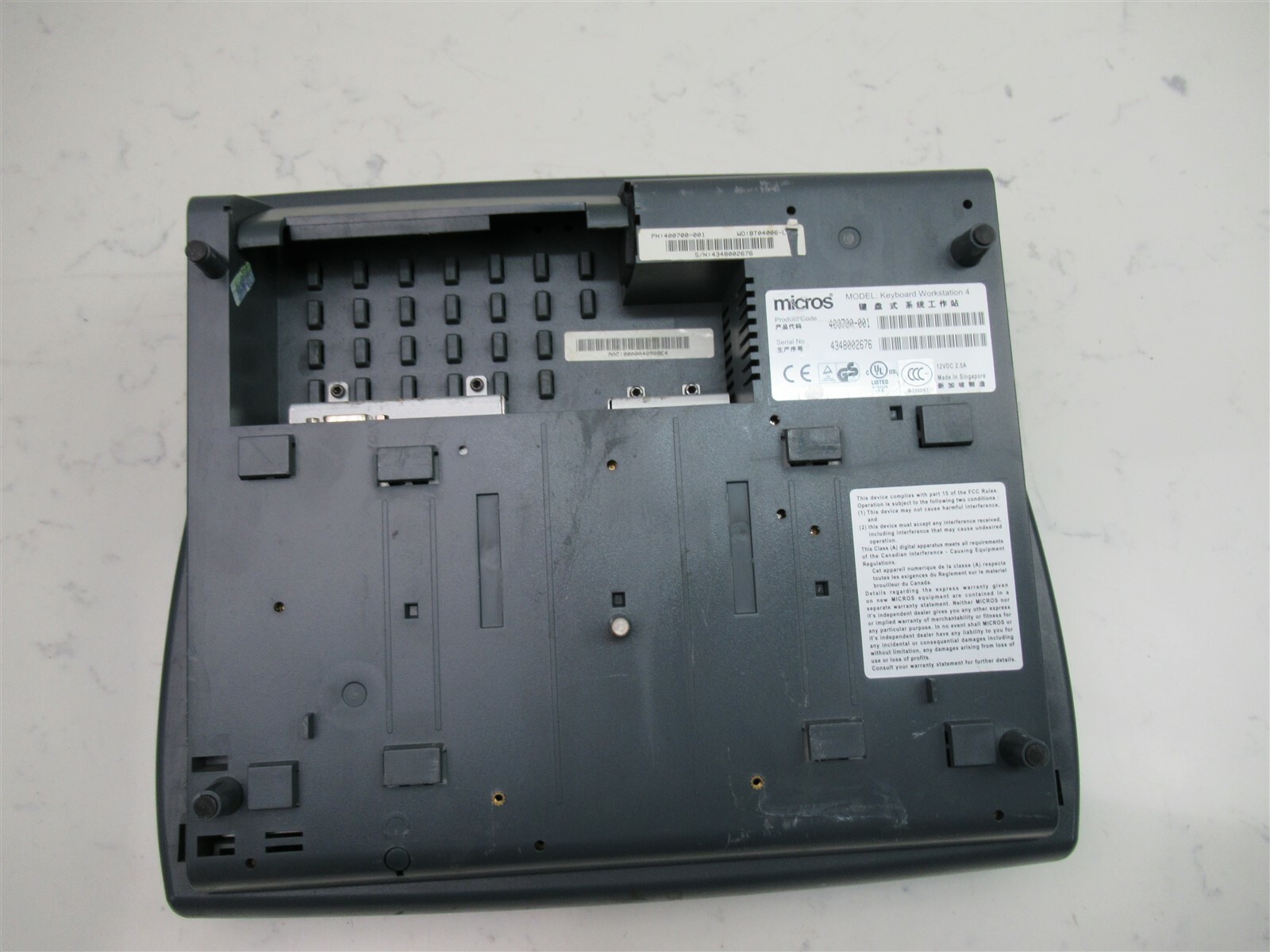 Micros 400700-001 Keyboard Workstation 4 Credit Card Point of Sale POS Terminal