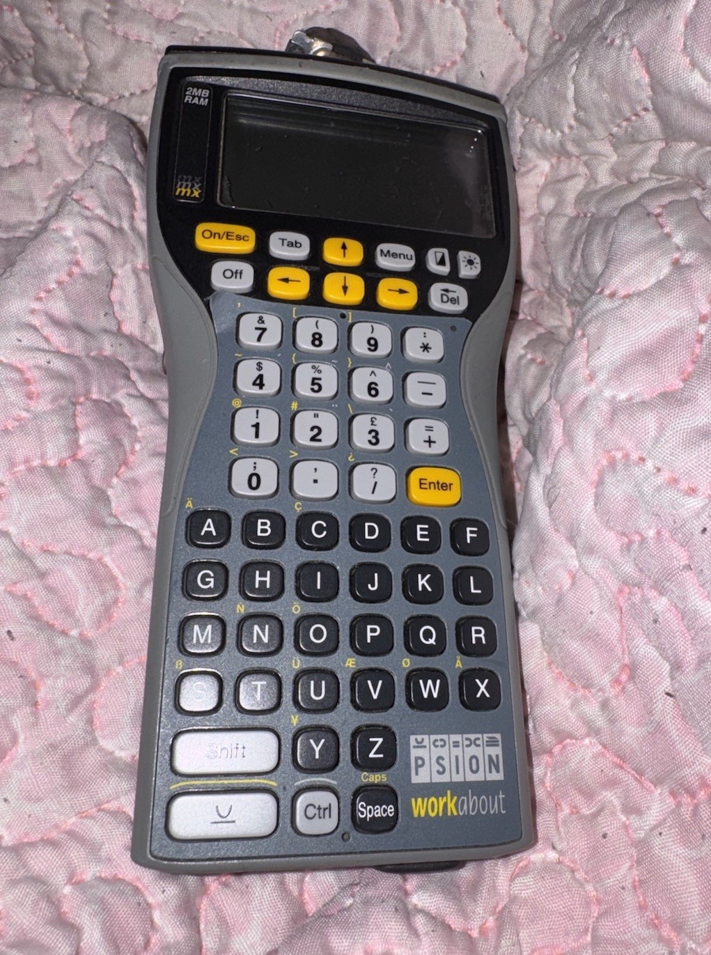 Psion Teklogix Workabout Handheld Terminal RS232 With Hexagram 109-6720B Adapter