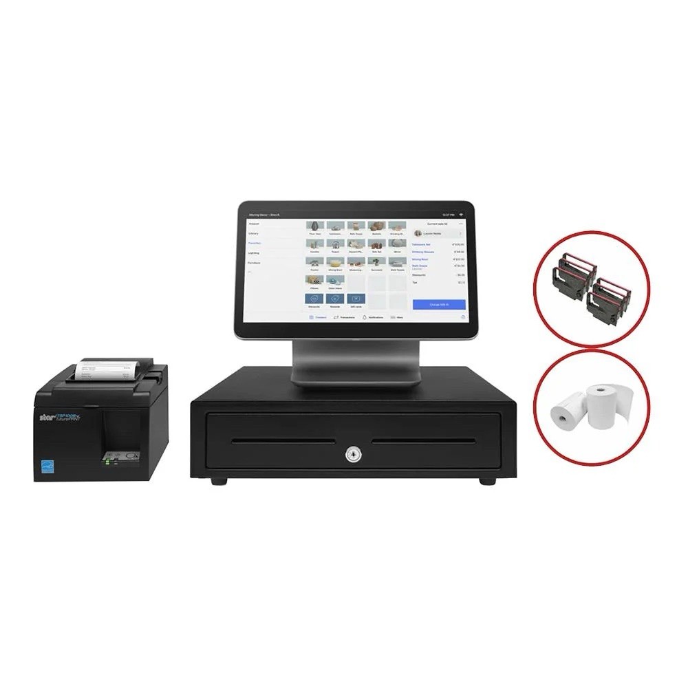 Square Register POS System – Black (A-SKU-0665), Excellent Condition, Tested