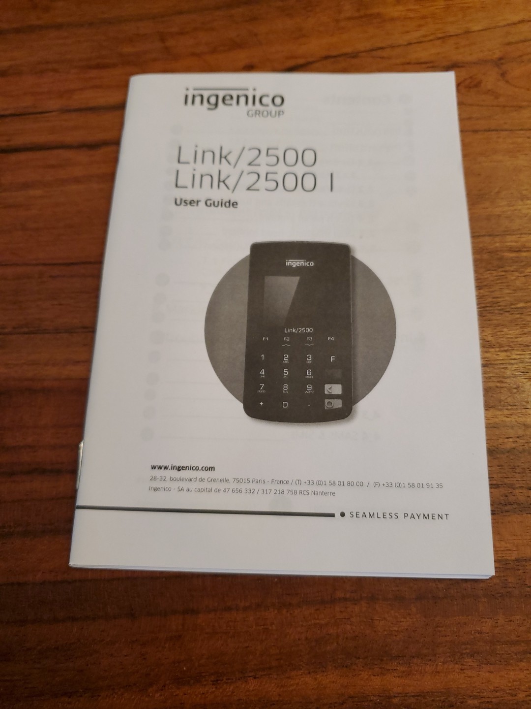 Ingenico LINK/2500 World Pay Payment Terminal PMF30912010U LIN25BX-128+256CL