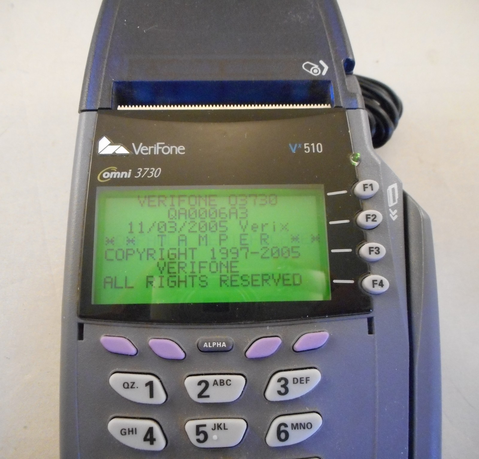 VeriFone omni 3730 Vx510 Credit Card Terminal