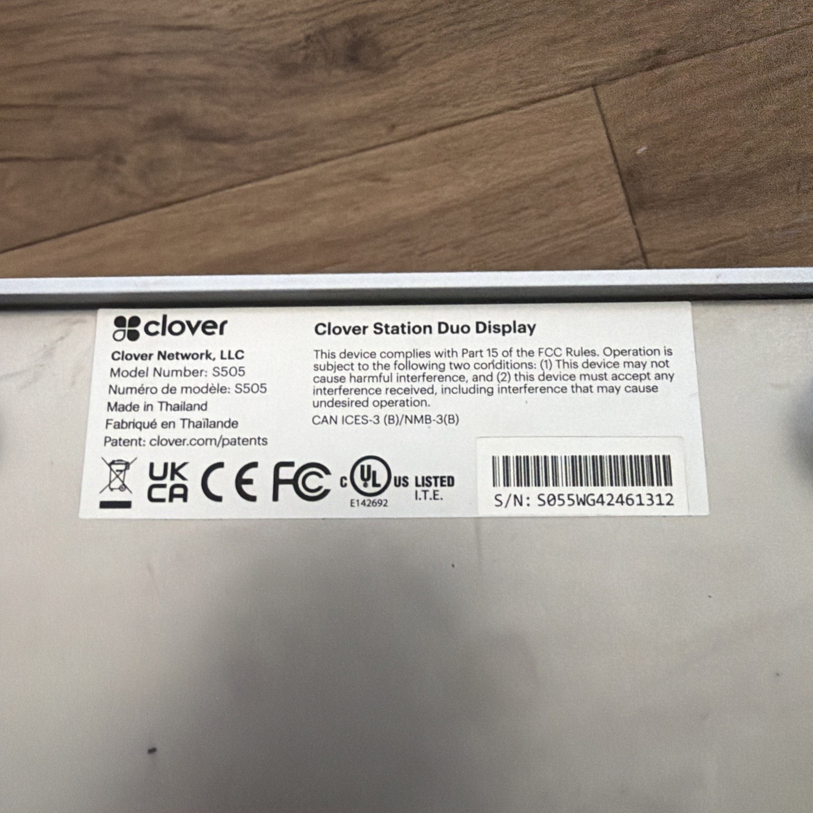 CLOVER STATION Duo Display S505 + PRINTER P500 + Terminal C505