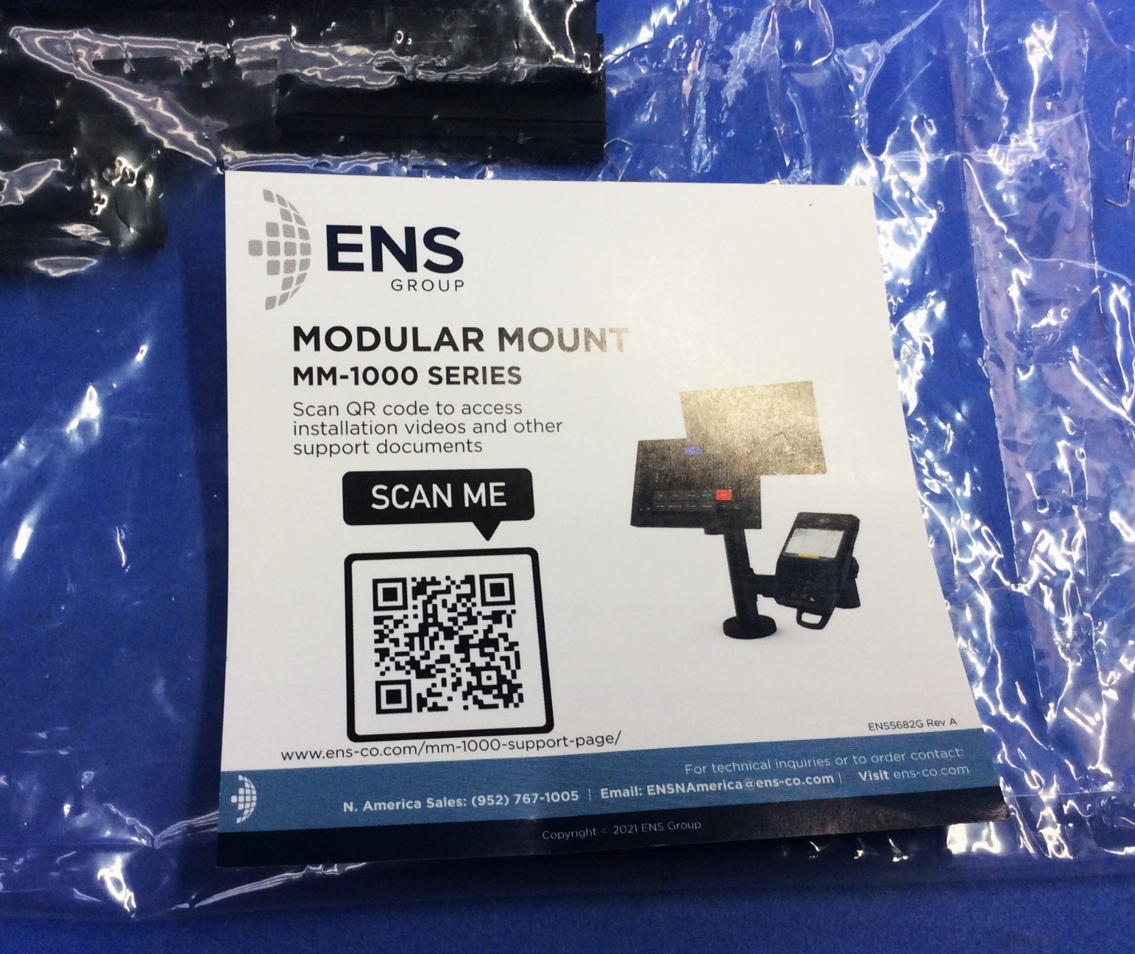 ENS – 24″ Pole w/ Round Base Plate PN: MM-10-124 – NIB
