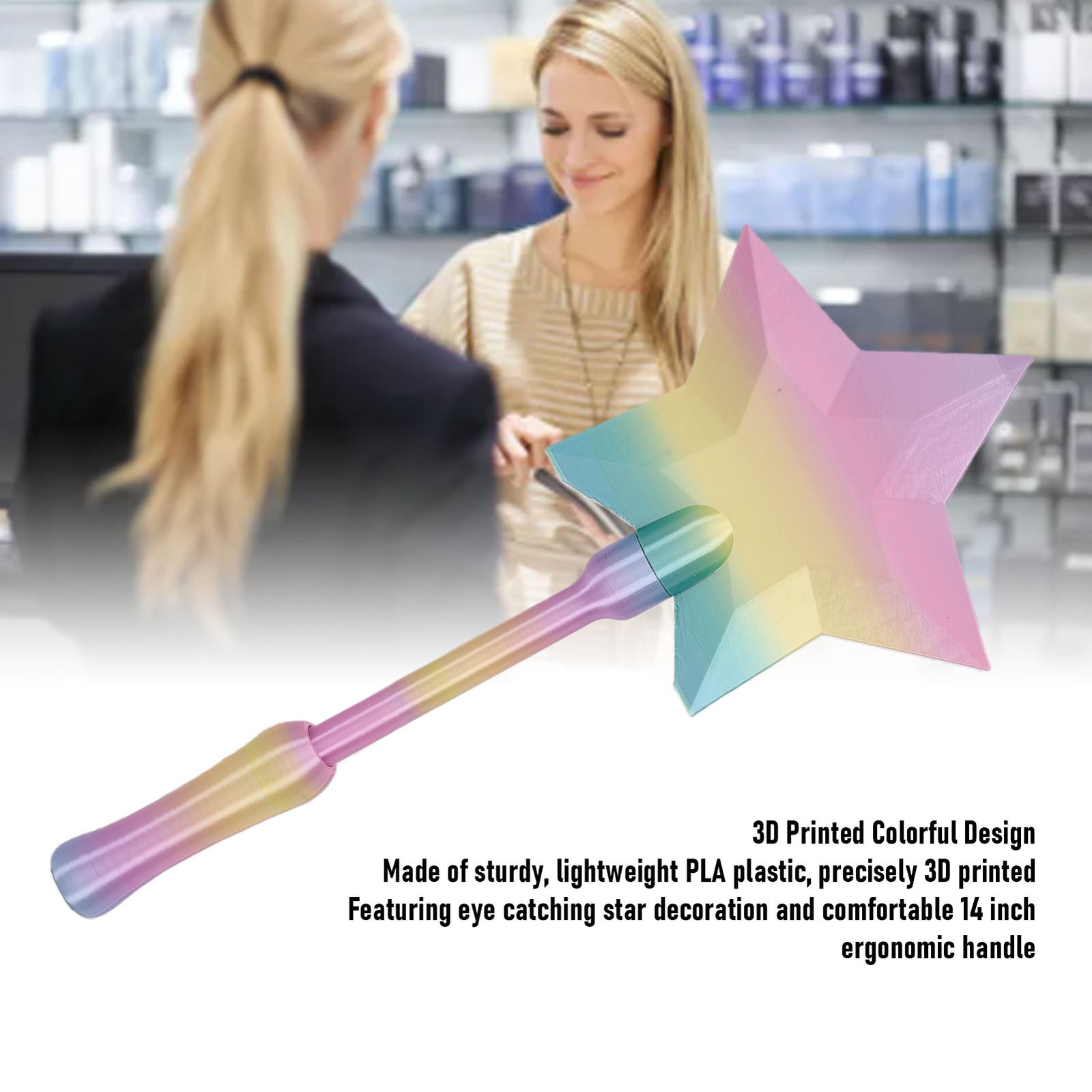 2-3D Printed Credit Card Wand Tap To Play Fairy Credit Card Holder Style 2