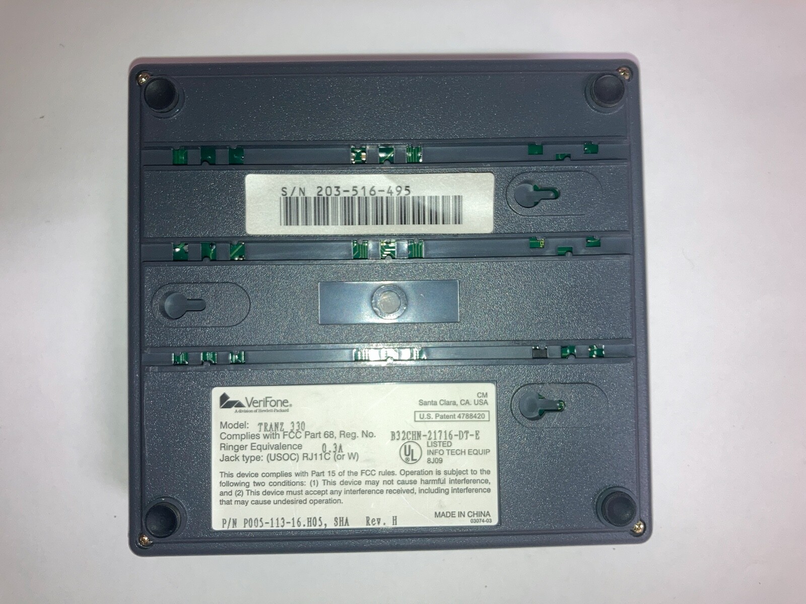 Verifone Tranz 330 Credit Card Reader