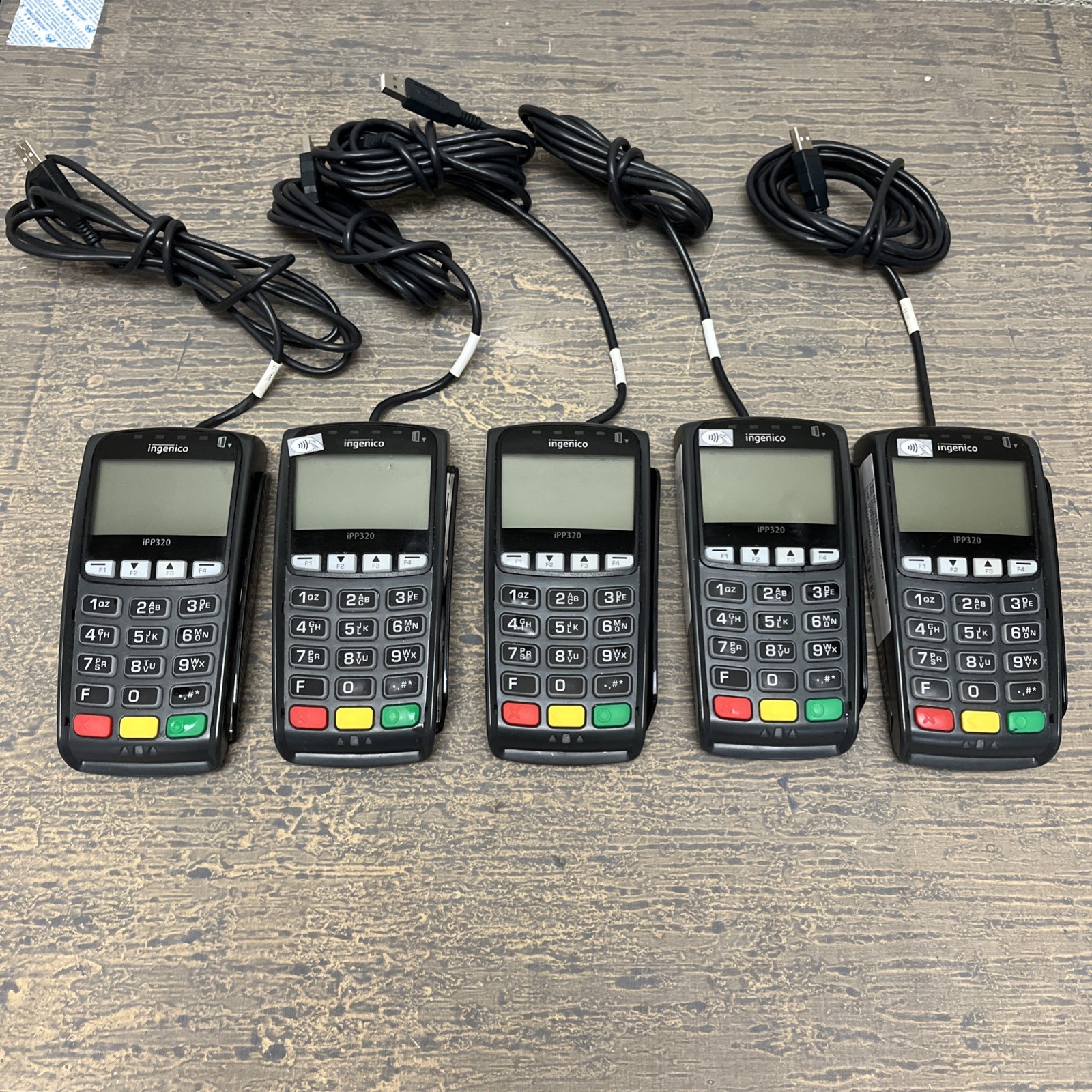LOT OF 5- Ingenico IPP320 Payment Credit Card Terminal With Cord