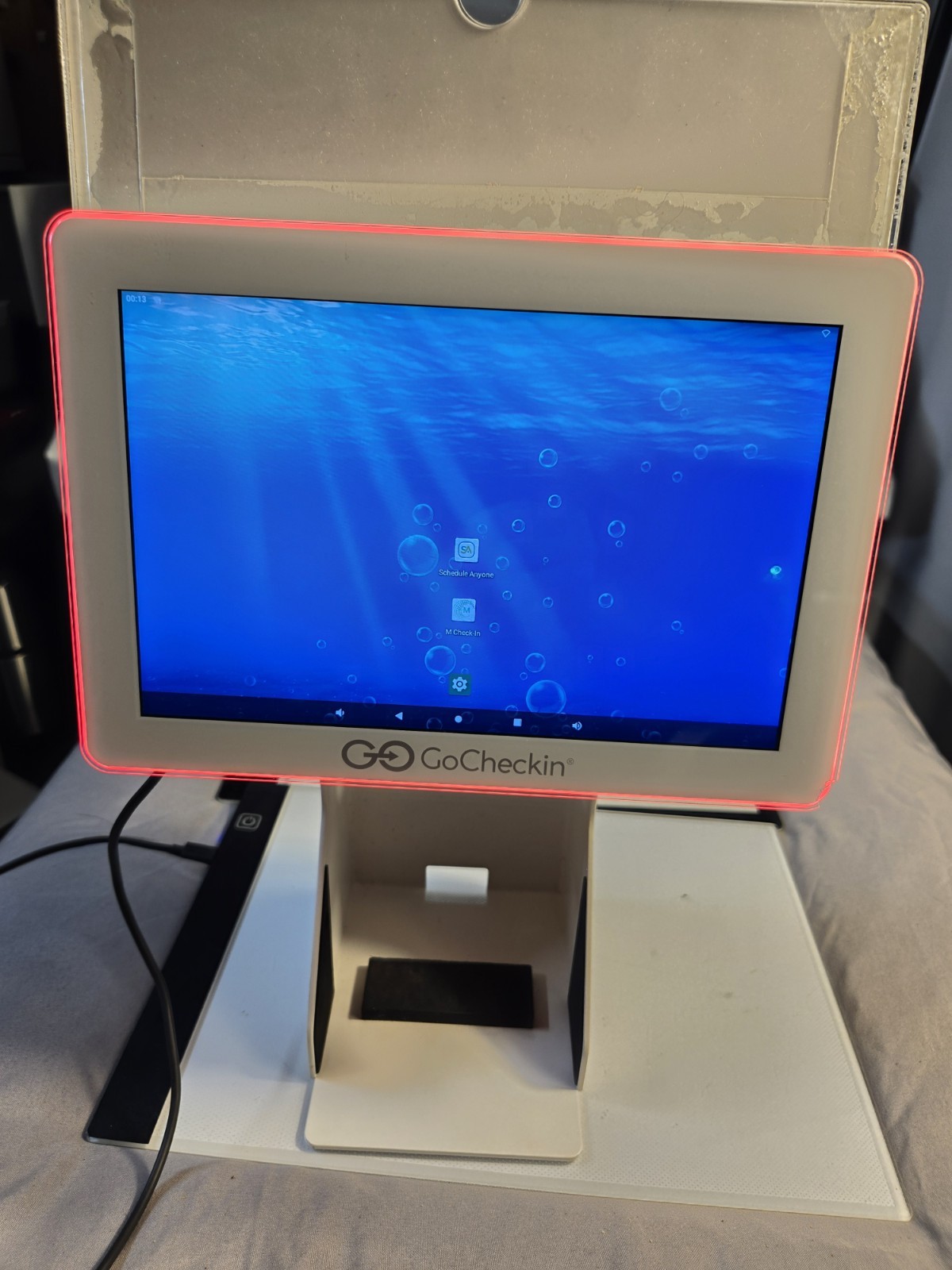 GoCheckin M-POS Wired POS Touchscreen Terminal Customer Display Stand