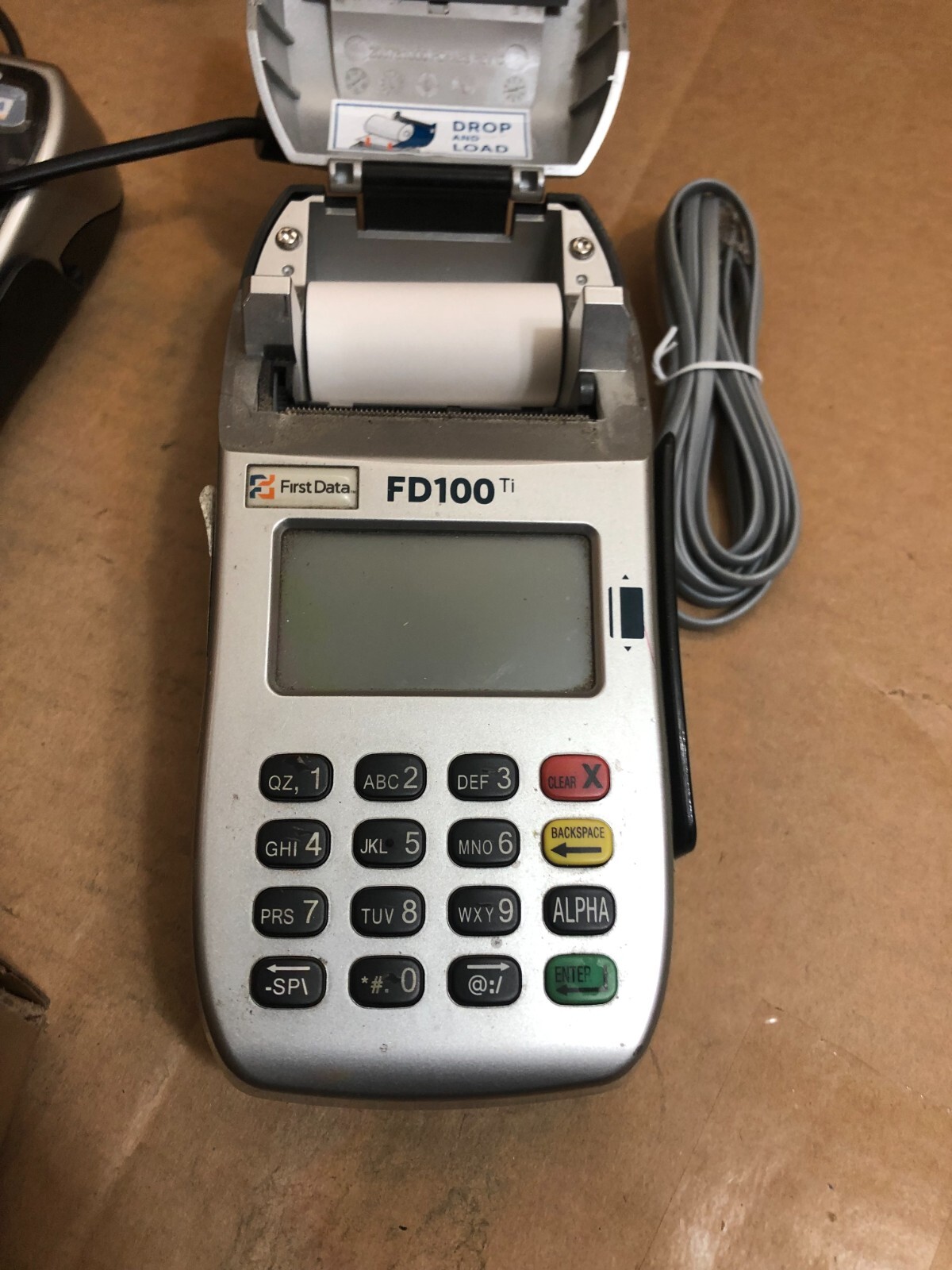 First Data FD35, EMV NFC Dial/IP Credit Card Pin-Pad with FD100Ti included ~