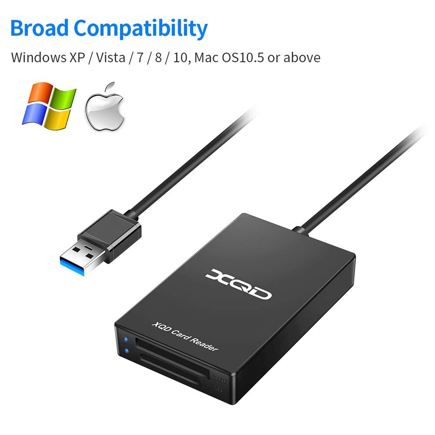 XQD Card Reader USB 3.0 XQD SD Card Reader Sony XQD Reader 2 in 1 Memory Card…