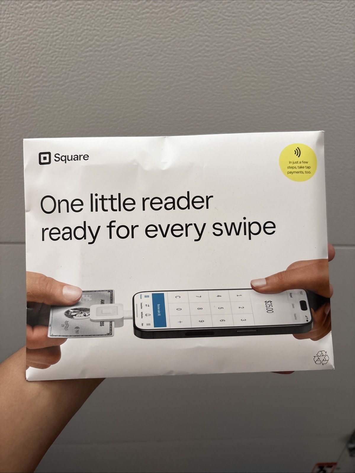 Square Credit Card Reader, Tap And Swipe Supported