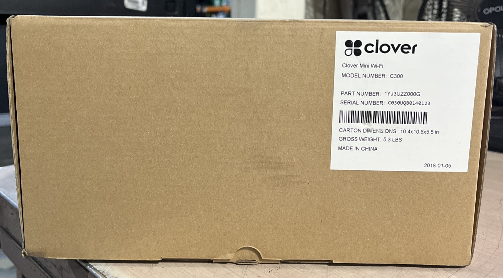 CLOVER MINI WI-FI C300 CARD READER POINT OF SALE SYSTEM