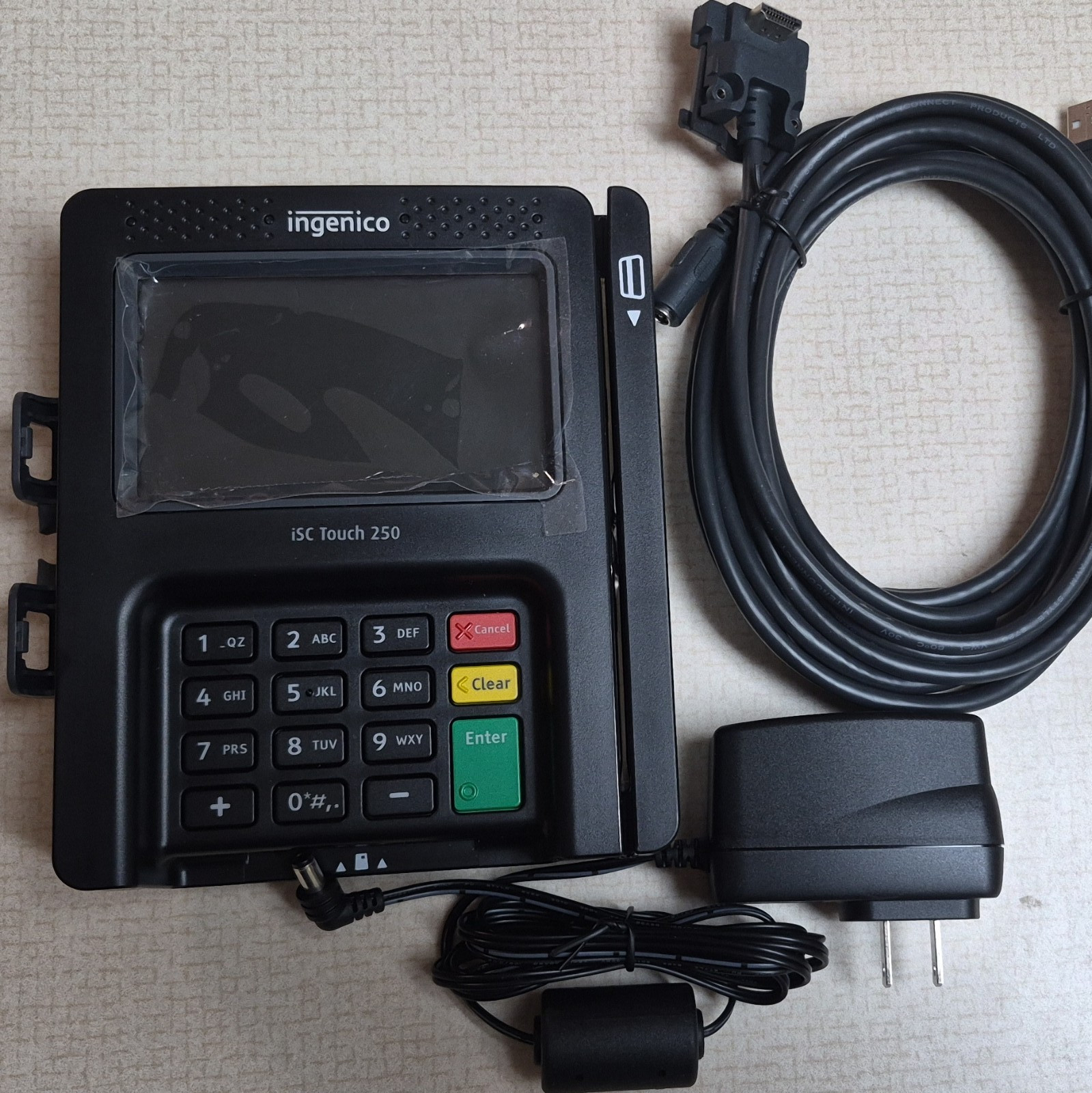 Ingenico iSC Touch 250 Wired Credit Card Terminal MISSING STYLUS