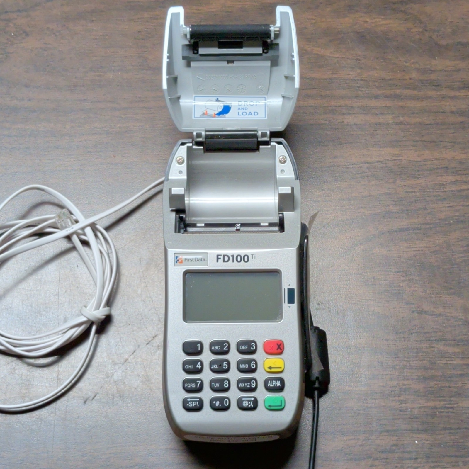 First Data FD100ti FD100 Series Wired Credit Card Terminals MPN 001642020 Clean