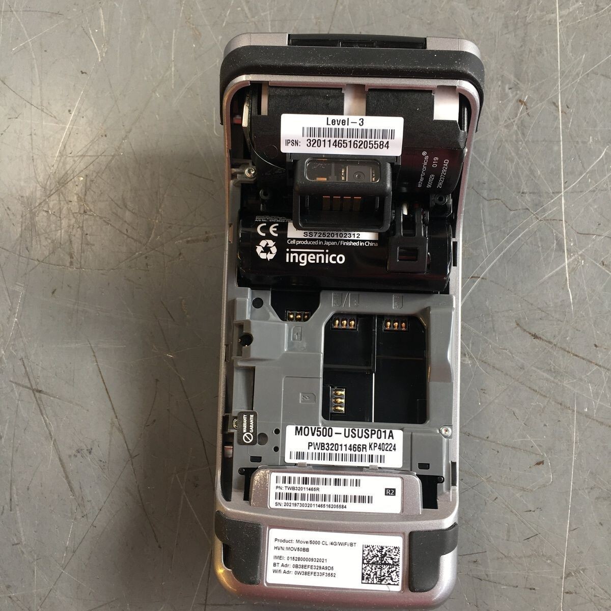 Ingenico Move 5000 Pos Payment Credit Card Terminal With Battery