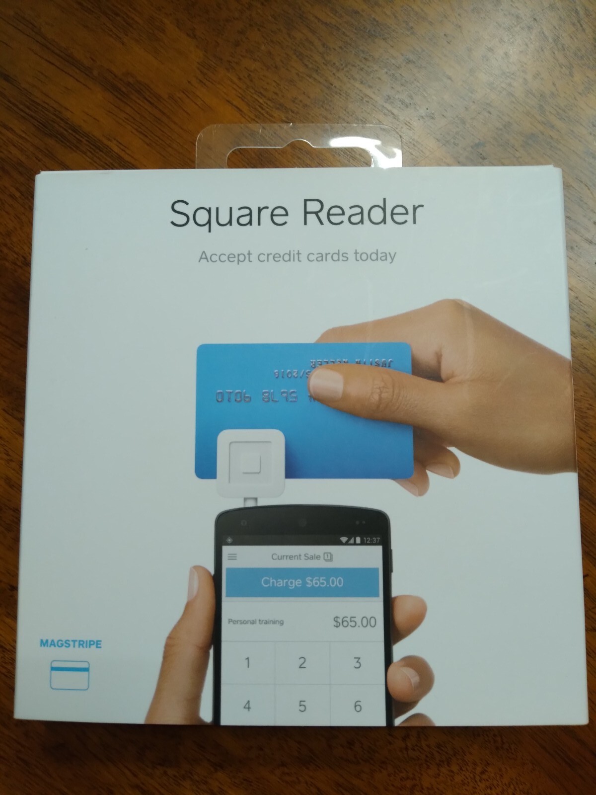 Square Card Reader Magstripe Reader Lightly Used Aux Plug Card Reader Portable