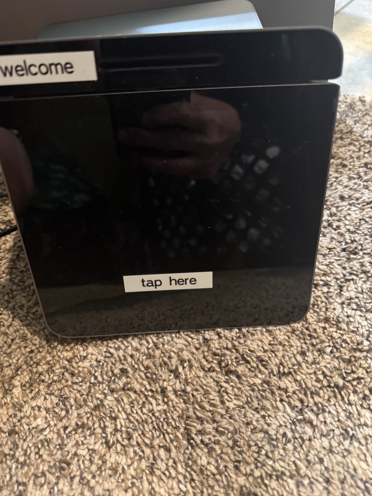 Used with box SQUARE POS SYSTEM REGISTER. Black with printer
