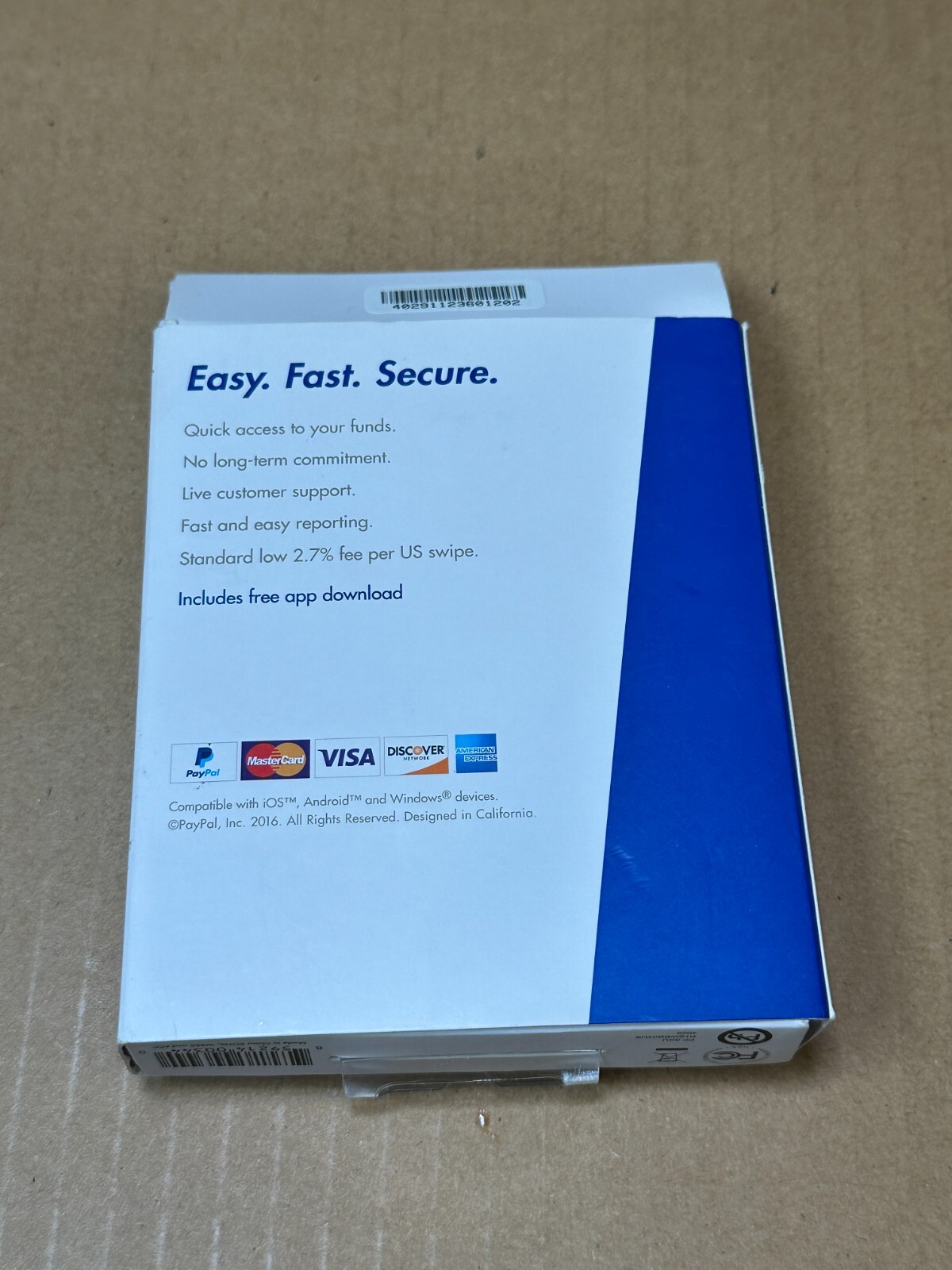 Paypal Mobile Card Reader Magnetic Scanner iOS Android Windows Devices