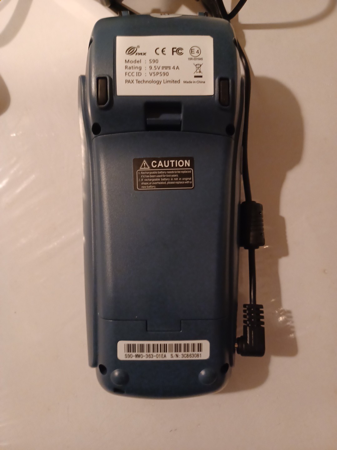 Pax S90 Wireless 3G Mobile Credit Card Reader Payment Terminal Machine