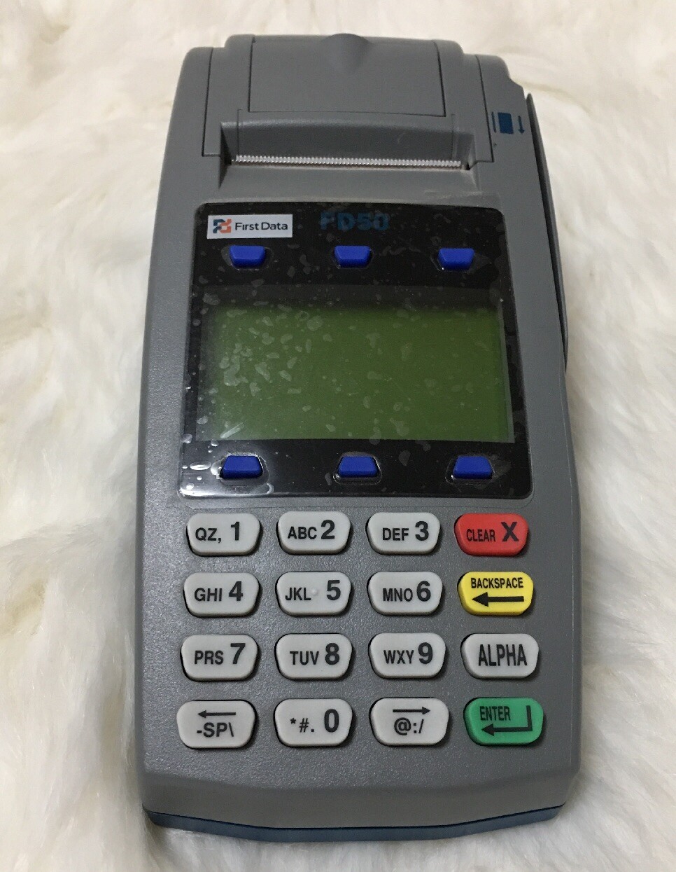 First Data FD-50 Credit Card Terminal Reader Machine User TESTED & WORKS GREAT!