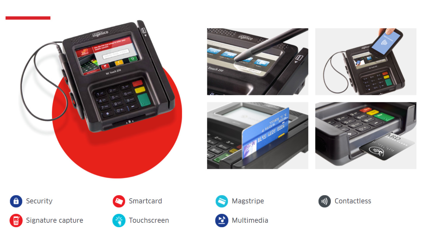 Ingenico ISC250 Touch Payment Terminal – Black