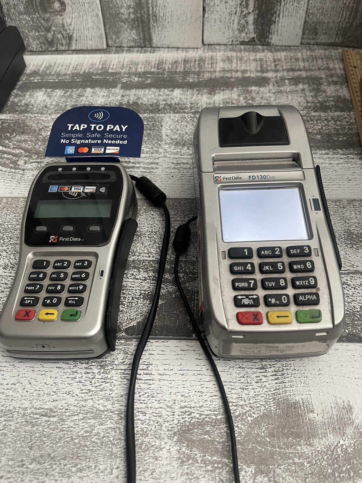 First Data FD130 EMV NFC Dial/IP Credit Card Machine & First Data FD 35