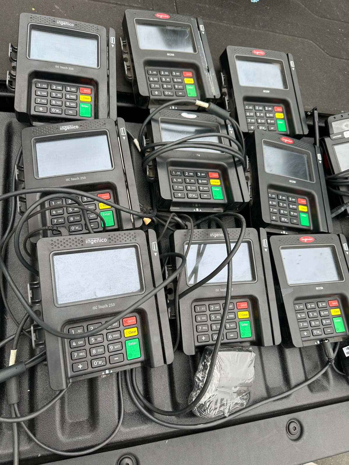 INGENICO ISC250- Lane5000 Payment Terminal-Tested As Pictured-Lot Of 10