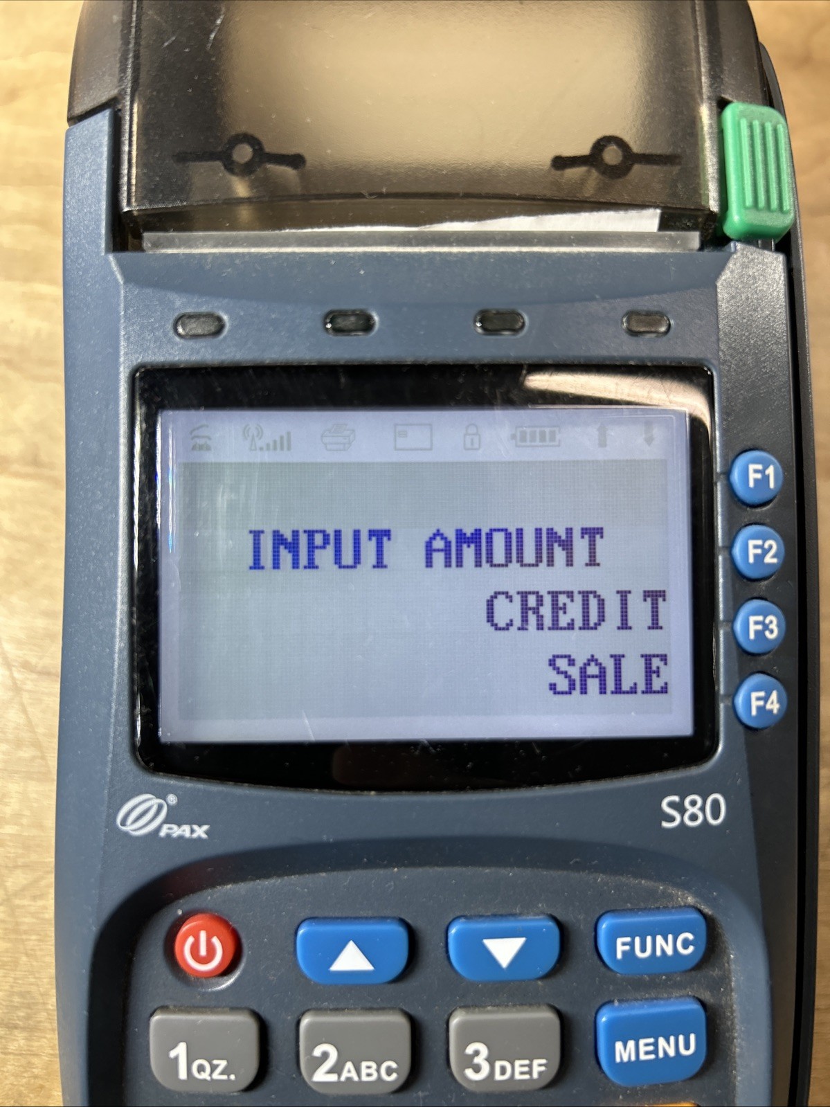 PAX S80 Credit Card Terminal Unit POS w/ Cable – UNTESTED